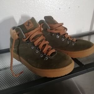 Forsake Women's Green Suede Ankle Boots